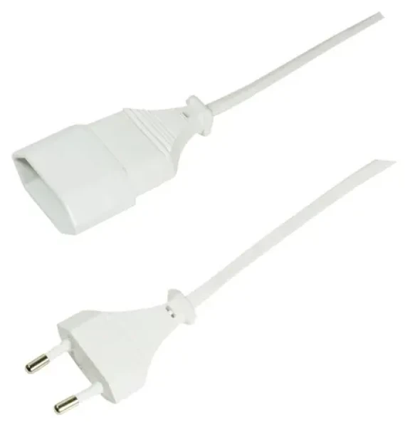 LogiLink prodlužovací napájecí kabel CEE 7/16 bílá / Napájecí kabel / 2 m (CP126)