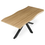 Jídelní stůl 180x90cm, mdf, divoký dub, HT-F4618 OAK