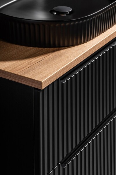 COMAD - Skříňka pod umyvadlo 60cm 2 dvířka NOVA BLACK 5907611663752