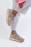 Dámské tenisky na platformě Memory Foam Big Star Platform Beige Velikost: 40