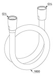 KLUDI - Sprchová hadice, 160 cm, kartáčovaný nikl 61072N5-00