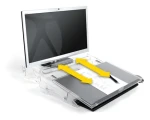 BakkerElkhuizen FlexDesk 640 / Držák dokumentů / výškově nastavitelný 110-180 mm / šířka 515 mm / plast (BNEFDESK640)