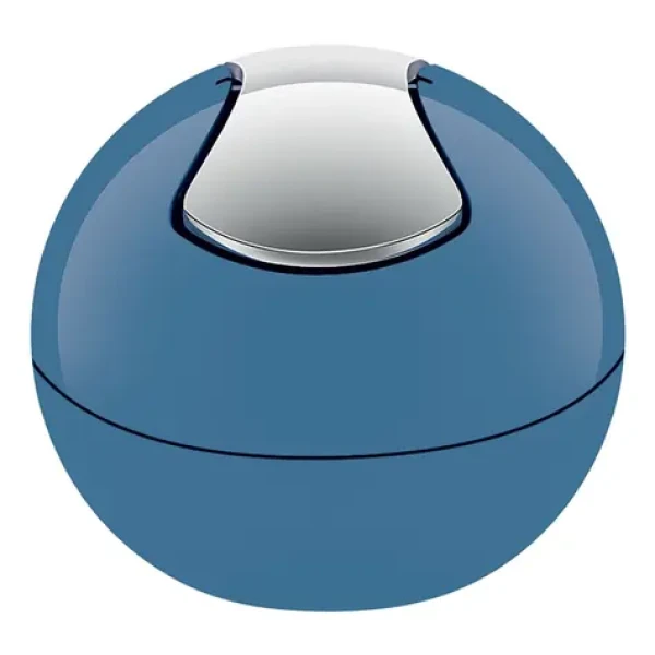 Spirella BOWL mini výklopný odpadkový koš 1 L modrý / plast (7610583198419)