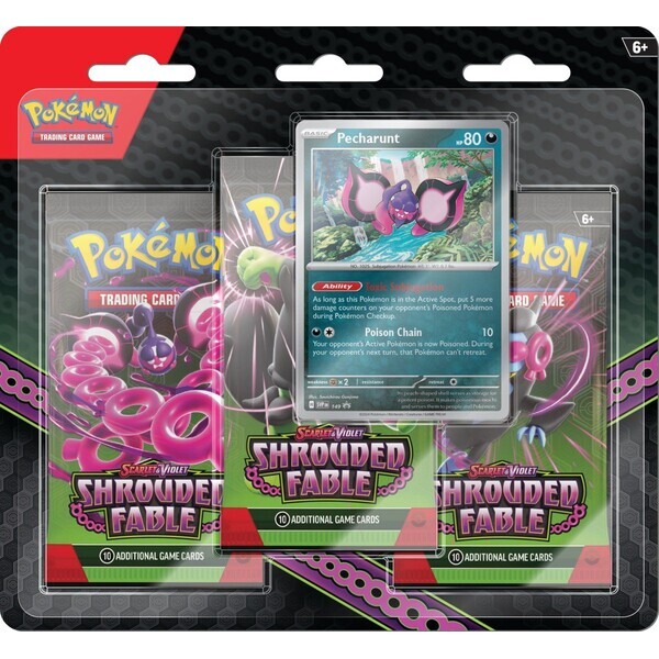 Pokémon TCG: Scarlet &amp; Violet 6.5 Shrouded Fable - 3 Blister