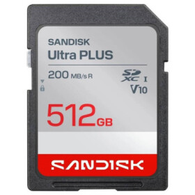 Sandisk Ultra PLUS SDXC karta 512GB UHS-I, V10, U1, C10, (200MB/s) EDF_493802