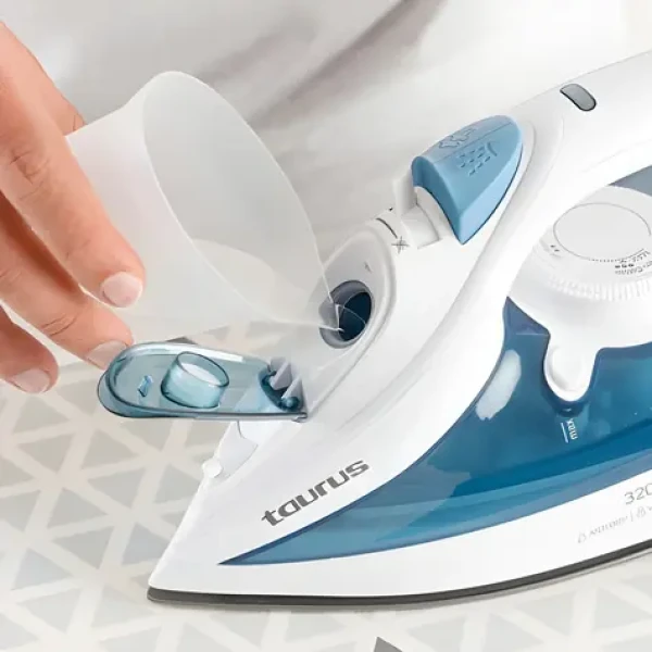 Taurus BALI 3200 X-SLIDE modro-bílá / Napařovací žehlička / keramická plocha / 3200 W / parní ráz 200 g/min (918714000)