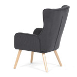 Křeslo ušák, šedá, manšestrová látka, AK-314 GREY2