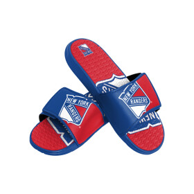 FOCO Pánské pantofle New York Rangers NHL Colorblock Slipper Velikost: XL = 46-48 EU