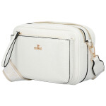 Stylová dámská koženková crossbody kabelka Aliana, bílá