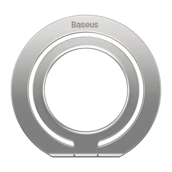 Baseus SUCH000012 Halo magnetický držák na telefon + stojánek stříbrná (SUCH000012)