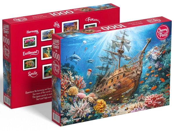 Puzzle Cherry Pazzi 1000 dílků - Potopený poklad