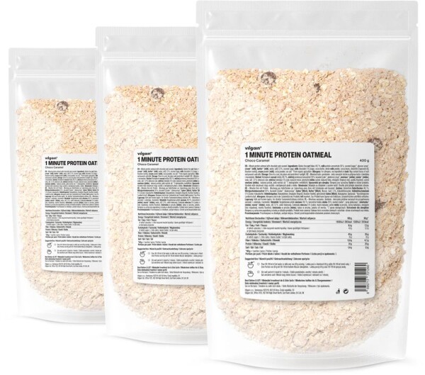 Vilgain Minutová proteinová ovesná kaše – 3× čokoláda a karamel 400 g