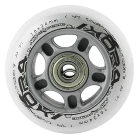 NILS Extreme Sestava bílých PU koleček 76x24 + ložiska ABEC7 (5907695515893)