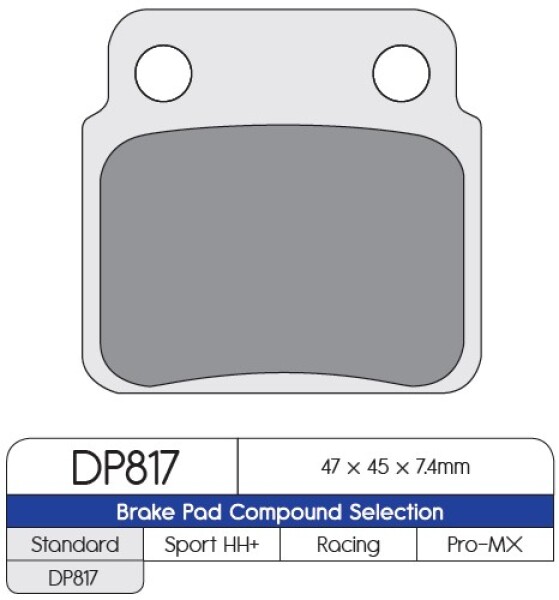 DP Brakes Brzdové destičky na Suzuki LTZ-400 - zadní