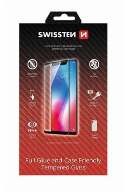 SWISSTEN FULL GLUE COLOR FRAME CASE FRIENDLY sklo pro HUAWEI NOVA 5T černá (54501756)