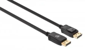 Manhattan DisplayPort 1.4 černá / DisplayPort kabel / 2 m / 8K 60Hz / až 240 Hz (353618)
