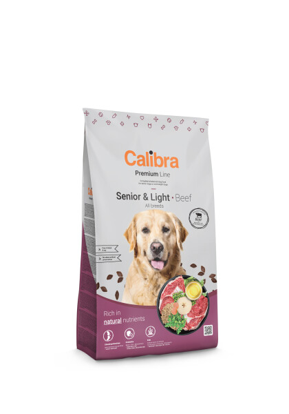 Calibra Dog Premium Line Senior&Light 12kg Beef