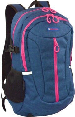 Trekingový batoh Semiline 4670-5 Pink/Navy Blue/Black 49 cm x 32 cm x 21 cm