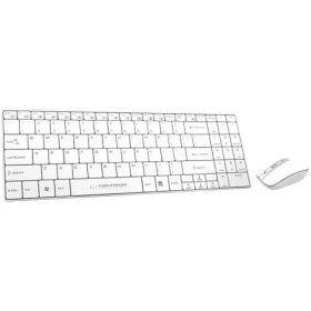 Esperanza EK122W bílá / set bezdrátová klávesnice + optická myš / 2.4 GHz / USB přijímač / US layout / 1600 DPI / 4 tl. (EK122W)