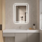 Erga Harper, LED zrcadlo 50x70cm, 1840 lm, 6500K, přední/zadní osvětlení, ERG-V01-113-5070-00