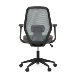 Židle kancelářská, látka zelená, houpací mechanismus, kolečka pro tvrdé povrchy