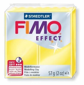 Staedtler Fimo soft transparentní žlutá 56 g