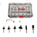 BOSCH 2607017468 / Sada fréz s 6mm vřetenem TrimEdging / 6 ks (2607017468)