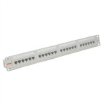 Intellinet 24-Port Cat6a Patchpanel geschirmt 1HE Kabeleinführung 90° abgewinkelt schwarz 24 portů patch panel 483 mm (1