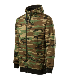Camo Zipper mikina pánská camouflage brown XL