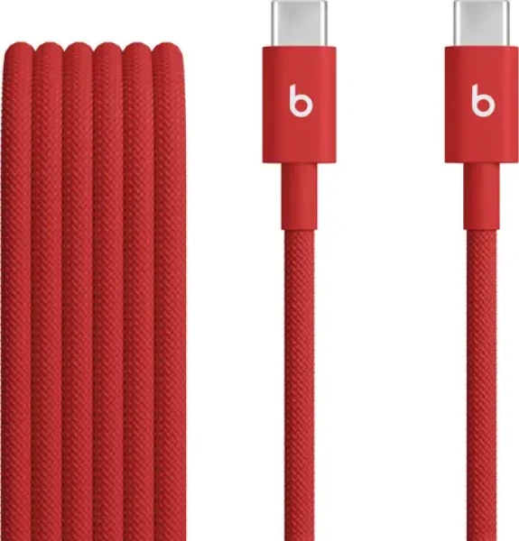 Beats kabel USB-C (M) - USB-C (M) 1.5 m červená / opletený / 60W (MDGF4EE/A)