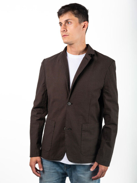 RVCA LOMAX BLAZER CHOCOLATE pánská jarní bunda - M