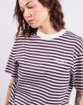 Tričko Carhartt WIP W' S/S Ezra T-Shirt Ezra Stripe, Cozy Purple