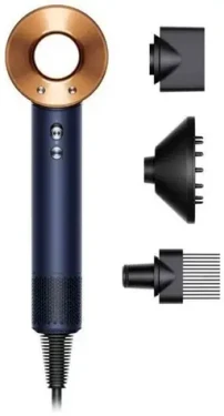 Dyson HD07 Supersonic pruská modrá/měděná / Vysoušeč vlasů / 1600W / ionizátor / 4 teploty / 3 rychlosti (5025155071939)