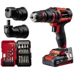 Einhell Power X-Change TE-CD 18/45 3X-Li +22 4513990 aku vrtací šroubovák 18 V 2 Ah akumulátor, vč. úhlového adaptéru