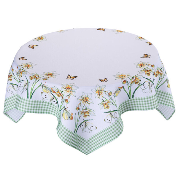 Středový ubrus s potiskem NARCISKY 85 x 85 cm