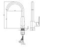 INVENA - Dřezová baterie ESLA BZ-94-001-V
