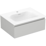 MEXEN/S - Orio koupelnová skříňka 60 cm s umyvadlem Vela, 1 šuplík, šedá mat/bílá mat 91A10-06023-1-BF62-W23M01