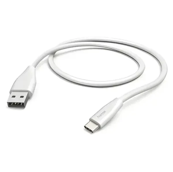 Hama kabel USB-A na USB-C 1,5 m bílá / Nabíjecí kabel / USB 2.0 / 480 Mbit/s (00201596)