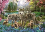Trefl - Puzzle - Vlčí rodina