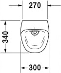 DURAVIT - DuraStyle Pisoár, elektronické ovládání, zadní přívod vody, Rimless, bílá 2806310000
