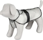 TRIXIE Pláštěnka Tarbes M 46 cm průsvitná / PVC / Pro malé a střední psy / Reflexní tlapka (G14-3004)