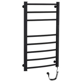 CERANO Elektrický sušák ručníků Luca, s displejem - 128 W - černá matná - 860x550 mm