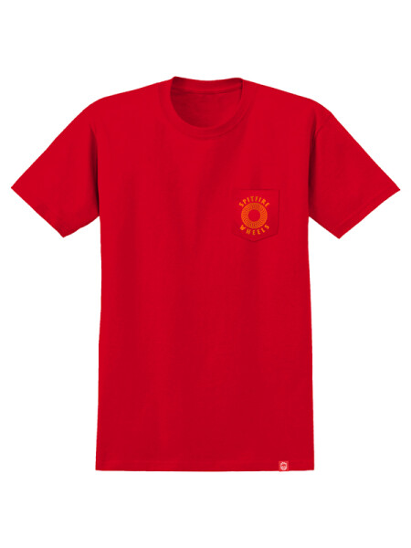 Spitfire HOLLOW CLASSIC RED/ORG pánské tričko krátkým rukávem