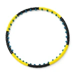 Wozinsky WHH-110 černá/žlutá / Masážní hula hoop / s nodulemi