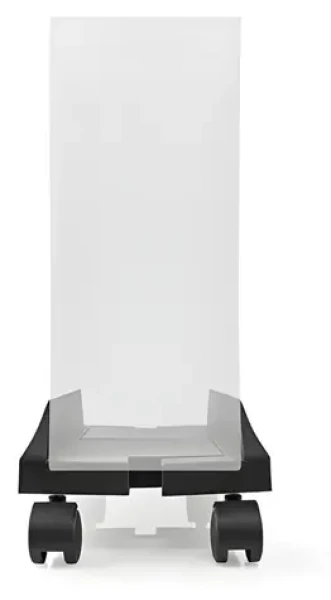 Nedis CSTD101BK černá / Stojan pro PC skříň / Nastavitelná šířka 14,5-24,2 cm / Max. 20 kg / Plast, kov (CSTD101BK)