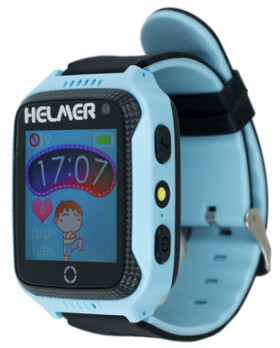 HELMER LK 707 modrá / dětské hodinky s GPS lokátorem / dotykový / micro SIM / IP65 / kompatibilní s Android a iOS (Helmer LK 707 B)