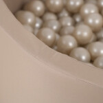 PLUSH NEST PLUSH NEST Venkovní suchý bazén kulatý voděodolný Ø 90 × 30 cm béžový