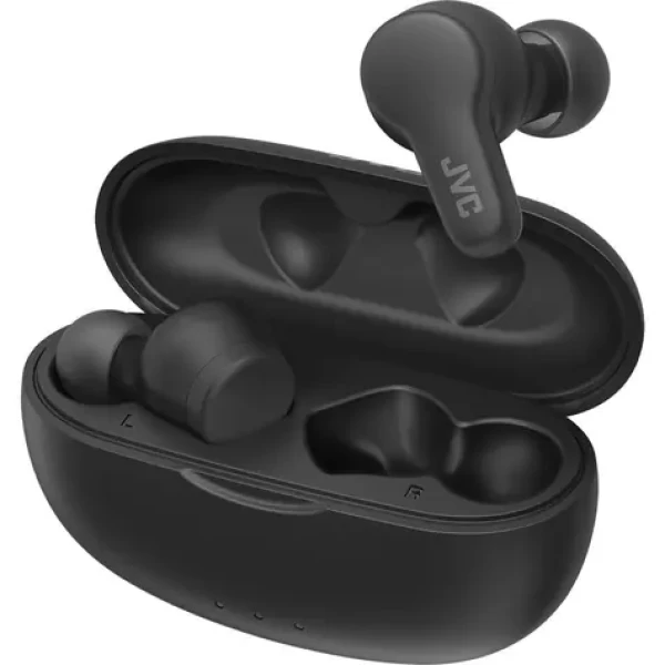 JVC HA-A7T2BE černá / Bezdrátová sluchátka s mikrofonem / BT 5.0 / IPX4 / Nabíjecí pouzdro (HA-A7T2-B-E)