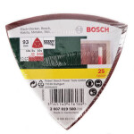 Bosch 2607019500 sada brusného papíru pro delta brusky otvory Zrnitost 60, 120, 240