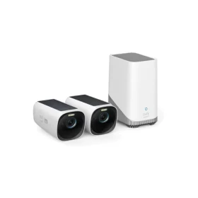 Anker eufy S330 bílá / Venkovní IP kamera se solárním nabíjením / 2x kamera + jednotka HomeBase 3 / 4K (T88713W1)
